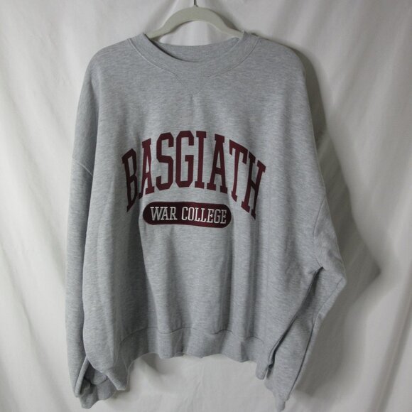 Empyrean Fourth Wing Basgiath War College Sweatshirt Gray Pullover Size XXL NWT - Picture 9 of 10